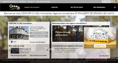 Desktop Screenshot of century21-adl-st-philbert.com