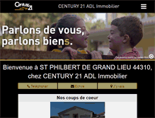 Tablet Screenshot of century21-adl-st-philbert.com